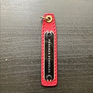 Proenza Schouler Red Leather Tag for PS1 handbag